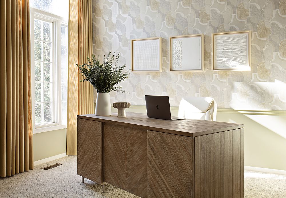 Elegant home office design.